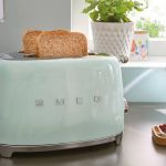 El color mint. Tostador Smeg